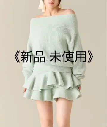 LILYBROWN 오프숄더 니트 셋업