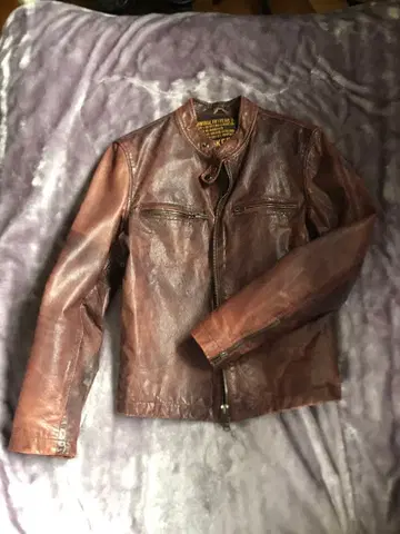 VINTAGE FIFTYFIVE BIKER JACKET 브라운