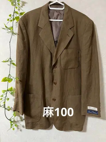 남성용 다니엘 크레뮤 린넨100 테일러드 자켓 노카라 자켓