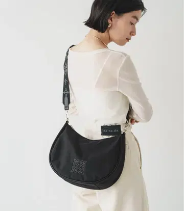 russet 러셋 코듀라 나일론 2WAY 숄더백 블랙