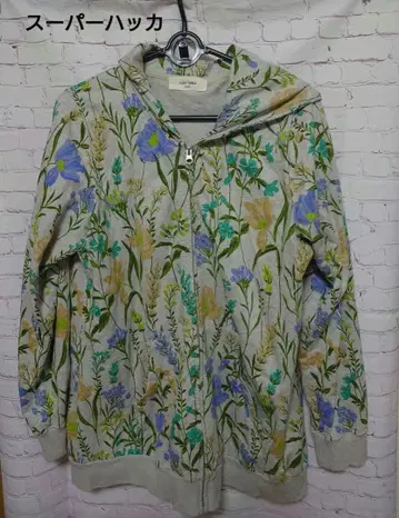 슈퍼 하카 수수료 꽃무늬 후드티 15호