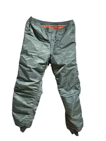 나일론 소재 카키 카고 팬츠