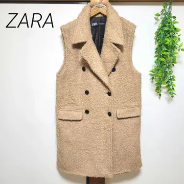 ZARA 자라 푸들 롱 베스트 지레 복슬복슬 S 사이즈