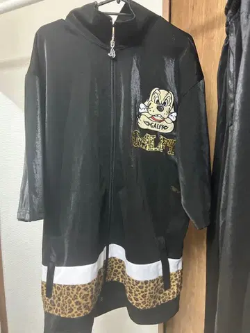 GALFY 셋업 블랙 레오파드