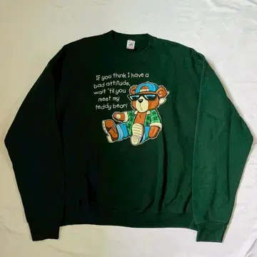 90's USA제 FRUIT OF THE LOOM 맨투맨 애니멀