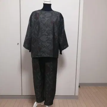 시츠케 포함. 남색 오시마 명주 리메이크 셋업