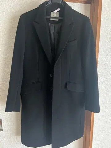 [ 심플 ] 블랙 체스터 코트 M 사이즈 Nano universe