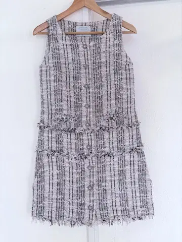 아베닐 에투알 트위드 화려한 원피스 36 S~M 사이즈 블루견