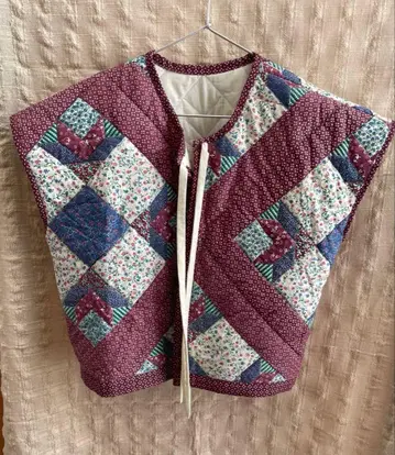 패치워크 퀼팅 베스트 성인용 핸드메이드 2