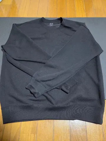 UNIQLO 오버 사이즈 스웨트 셔츠 블랙