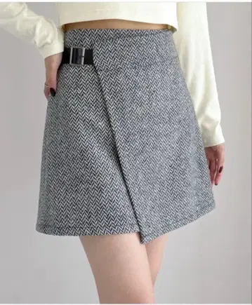 헤더 Winter 랩 미니 스커트