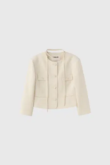 generalidea 트윌 트위드 7부 소매 자켓