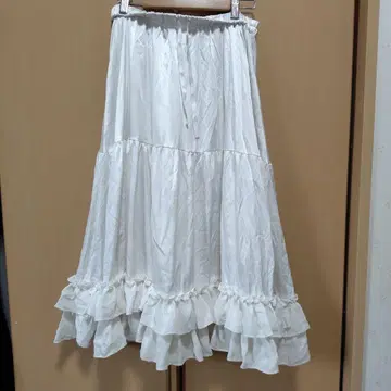 axes femme 미디 프릴 페치 스커트