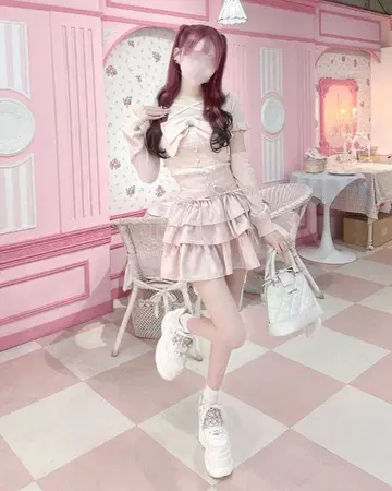 Honey Mew 티어드 프릴 스커트