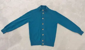 [ FILIPPO DE LAURENTIIS ] 터콰이즈 버튼 가디건