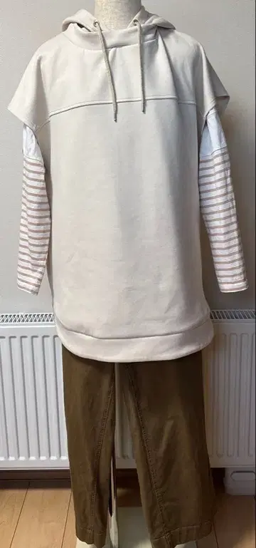 아이보리 후드 부착 후드티 외 (3세트)