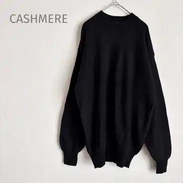 *CASHMERE* 캐시미어 100 니트 스웨터 LL 블랙 심플