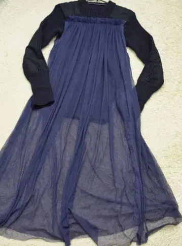 유우미 아리아 YUUMI ARIA 밀리터리 니트 합체 원피스