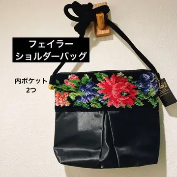 FEILER 페이러 숄더백 슈니르 직조 꽃무늬 택 포함