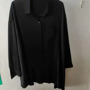 마츠오 인터내셔널 블랙 비대칭 셔츠