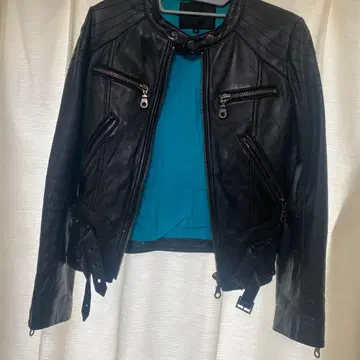 가죽 자켓 바이커풍 블랙