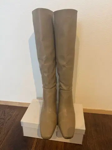 롱 부츠 / 베이지 / 23.5-24cm