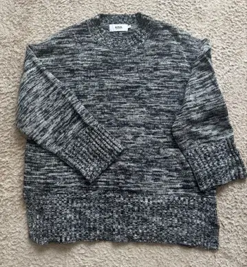 AZUL 멜란지 그레이 긴팔 스웨터