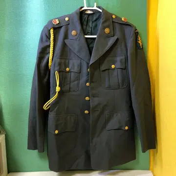 밀리터리 자켓 그레이 U.S. 버튼 포함