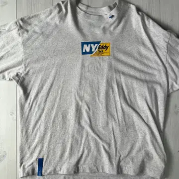 그레이 오버 사이즈 T셔츠 NY Eddy