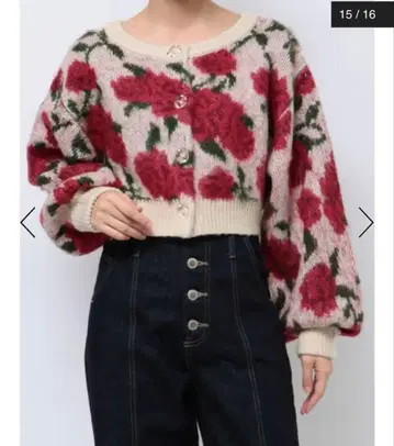 쥬에티 jouetie 패턴 2WAY 가디건 아이보리 / MEDIUM