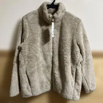 UNIQLO 퍼리 플리스 풀집 자켓 XL 내추럴