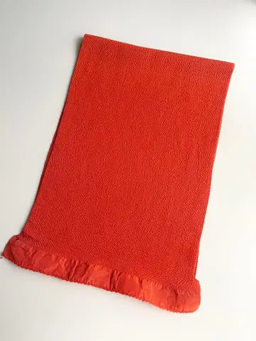 오렌지 오비 장식 천 순수 실크 크레이프 원단