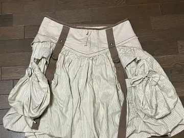 MARITHE FRANCOIS GIRBAUD 스트라이프 벌룬 스커트