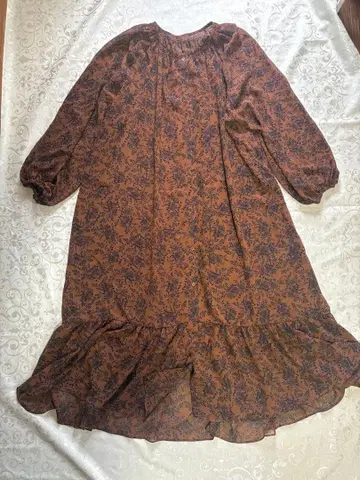 스픽 앤 스팬 플라워 개더 원피스 사이즈 38