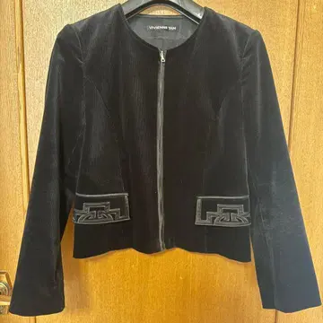 컨디션 최상 비비안 탐 코듀로이 자켓 블랙