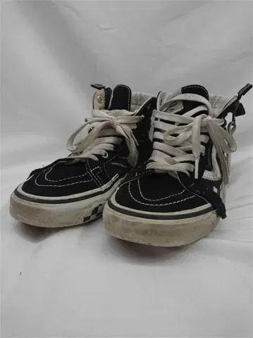 반스 리이슈 지퍼 블랙 계열 23.5cm 하이컷 스니커즈