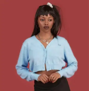 unif 가디건 크롭 짧은 기장 shury itimi