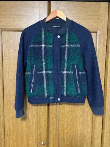 strawberry-fields 노카라 자켓 체크 무늬