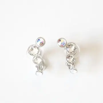 스와로브스키 서클 스톤 귀찌