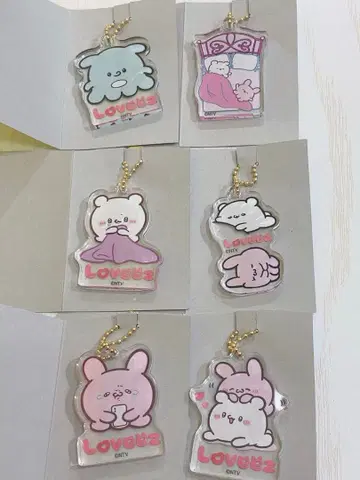 러브이즈 아크릴 키링 컬렉션 세트