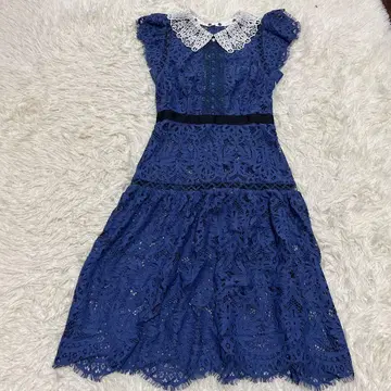 snidel 스나이델 레이스 칼라 미니 원피스