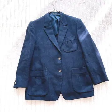 타카시마야 테일러드 자켓 M 네이비 비즈니스 오피스 고급스러움