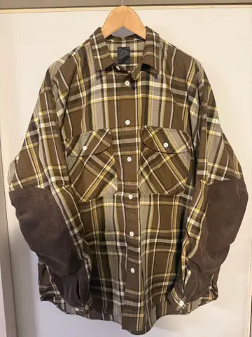 TECH ELBOWPATCH 워크셔츠 플란넬 플래드