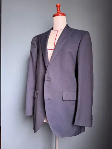 쓰리피스 비즈니스 정장 네이비 스트레치 소재 슬림 스타일