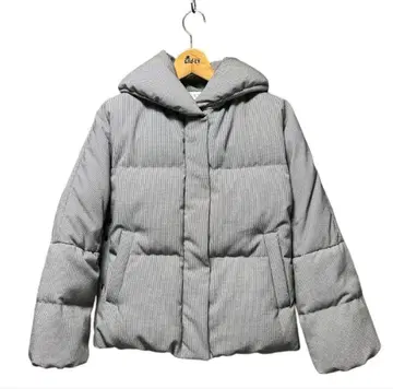 새상품급 PLST 플라스테 체크 다운 자켓 페더 마지막 1점