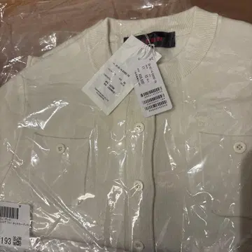 CABaN 코튼 캐시미어 크루넥 가디건 화이트