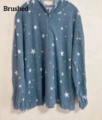 Brushed 별 패턴 코듀로이 트레이닝복 상의 1X