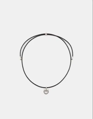 h'eres CETACEA LEATHER CHOKER NECKLACE