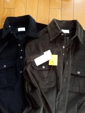 Giannetto ALPHA 굵은 폭 코듀로이 셔츠