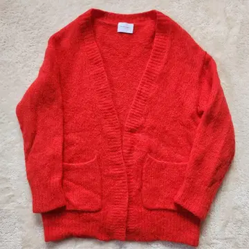 유나이티드 애로우즈 FLUFFY V넥 가디건